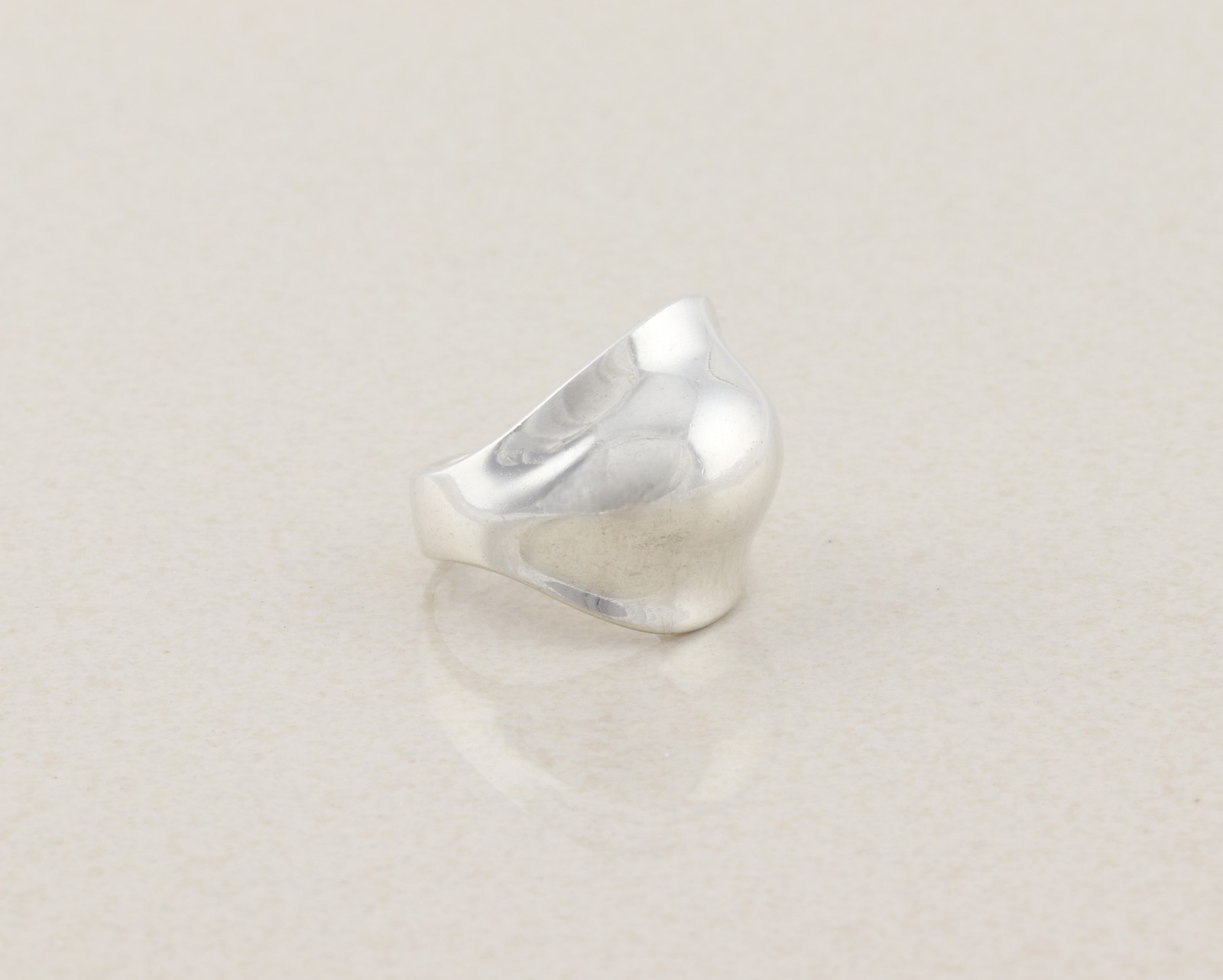 Sterling Silver Dome Ring Bubble Ring Modernist S… - image 5