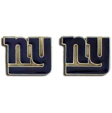 New York Giants Stud Earrings NFL Logo Fan Gear Game Day Team Spirt Football