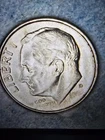 Roosevelt Dime 199? Denver Mint 10c  grease strike error. several errors present