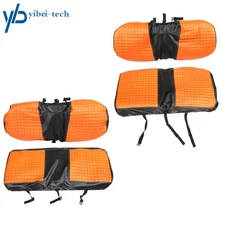 Front+Rear Seat Covers For 1994-2013 E-Z-GO Medalist TXT Golf Carts Orange 4Pcs