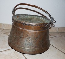 Alter großer Kupfer Kessel Topf  Lagerfeuer Mittelalter Hexen Deko Garten