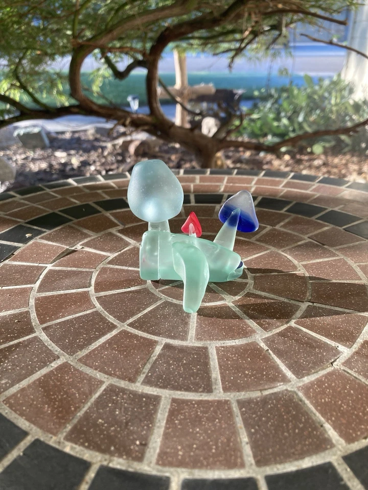 Sea Glass Mushroom Folk Art Beach Art USA (recycled, Self Tumbled Sea Glass) - Image 2 of 4