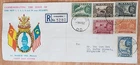 Malaya definitive stamps FDC Singapore registered