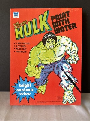 1981 Whitman Incredible Hulk Paint. Vintage Paint Set.