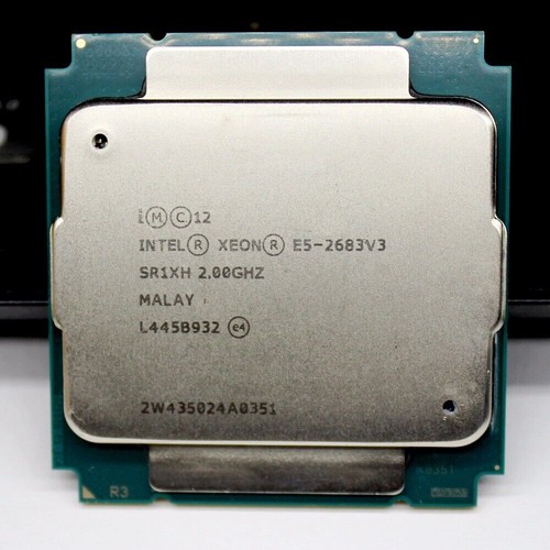 Intel Xeon E5-2683 V3 CPU 14-Core 28-Thread 2.0GHz 35M 120W LGA 2011-3 Processor - Picture 2 of 4