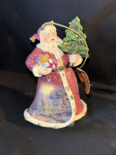 Thomas Kinkade Lot of 3 Old World Santa Ornaments 2003 COA #34 - Picture 2 of 8