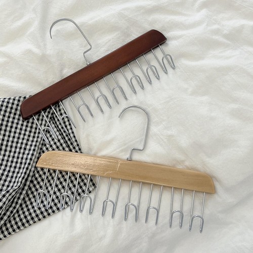 Anti Slip Multi Hook Coat Hanger Bra Hanger Scarf Organizer Space Saving Hanger - Picture 2 of 13