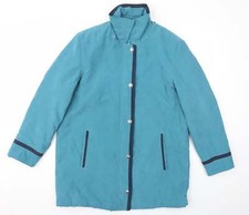 Elegance Womens Blue Jacket Coat Size 14