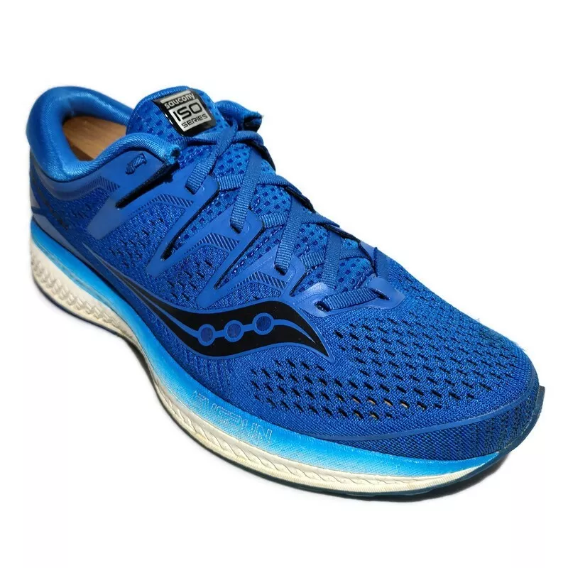 Saucony Triumph ISO Everun Mens Running Shoes Blue Size 10