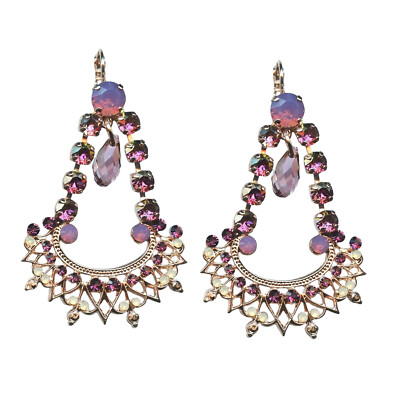 Mariana Earrings Glam Purples, Sand Opal, & Aurum Austrian Crystals Bohemian ...