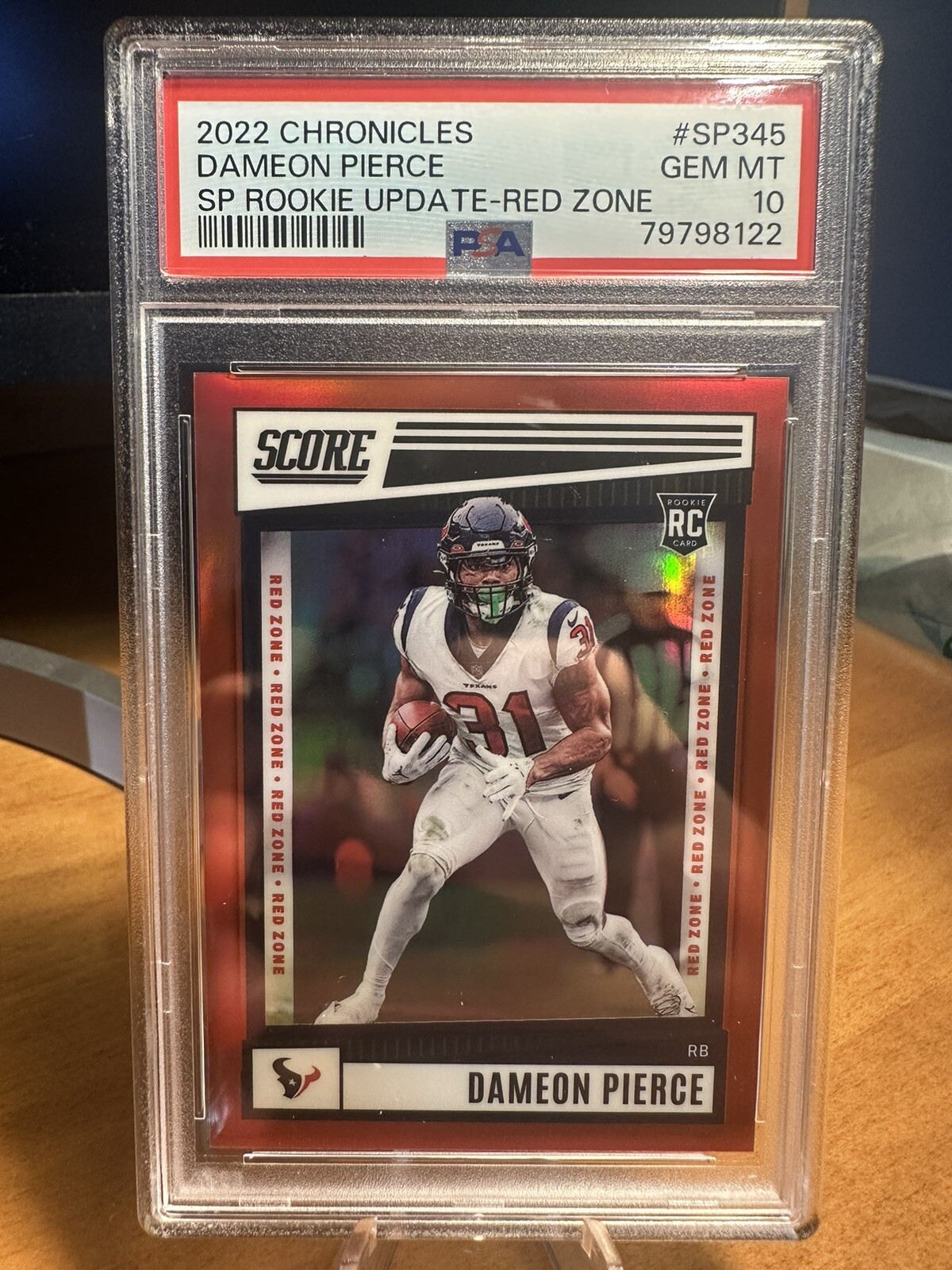 Dameon Pierce Panini Chronicles Score Premium Rookies Update #SP345 Red Zone