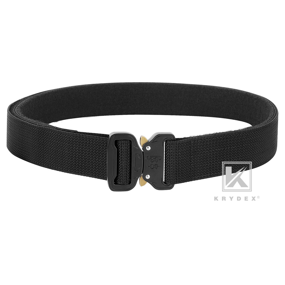 KRYDEX 1.5inch Tactical Belt Rigger Duty Belt Quick Release Metal Buckle Nylon