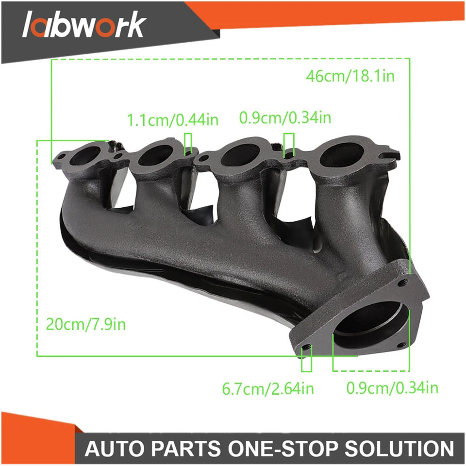 Colector de escape derecho de laboratorio para Chevrolet Colorado LT 2009-2012 5,3 L 12567484 Foto 2 de 4