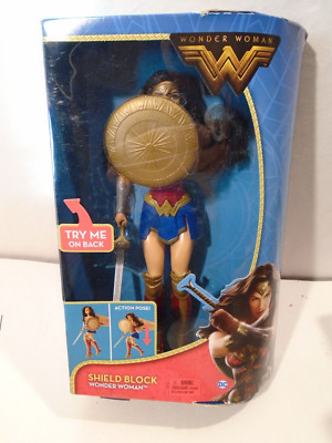 Mattel Shield Block Wonder Woman Doll Action Figure 2016 Mattel DC Comics