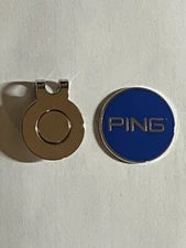 (1) Karsten PING 1" Coin Style Golf Marker With Bonus Hat Clip - A Great Deal!