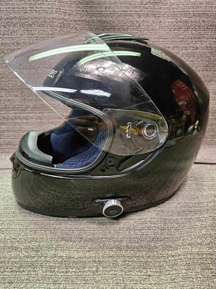 Casco Hawk Bluetooth H6200 Negro Cara Completa Casco Moto. Foto 3 de 4