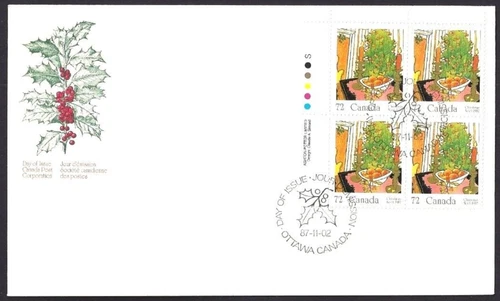 🍁Canada   #1150 ULpb   "CHRISTMAS MISTLETOE"   Brand New 1987 First Day Cover