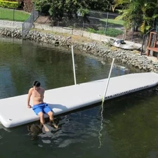 28ft DWF Inflatable Dock Floating Platform Inflatable Jet Ski Dock For Lake