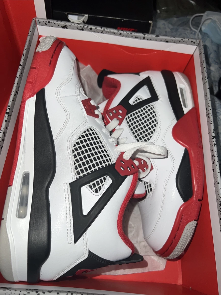 væg Vælg forklædning Nike | Air Jordan 4 Retro Fire Red | GS Size 6Y. The real cost is $404. |  eBay