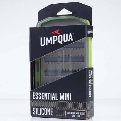 Umpqua Essential Silicone Mini Fly Box - Hot Green - Free Shipping