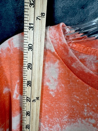 Women’s Shirt Stars Can’t Shine Without Darkness Size Adult X L Orange Bleached - Picture 7 of 10