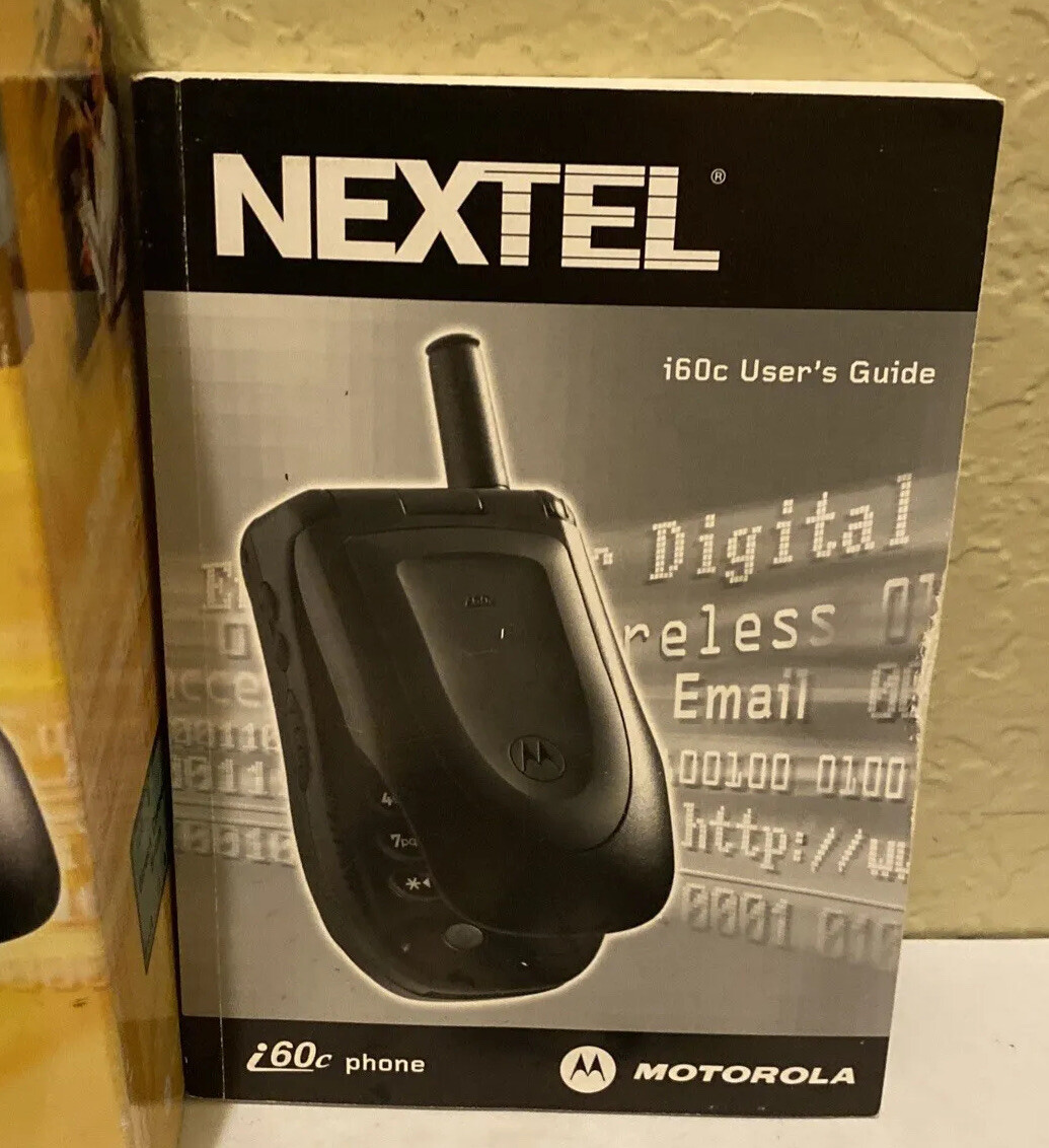 Vintage Motorola Nextel i60c Black Flip Cell Phone eBay