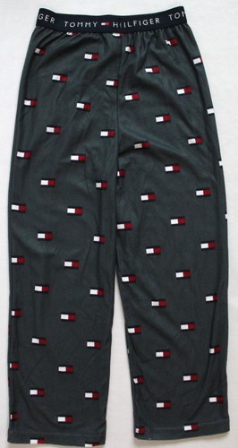 Tommy Hilfiger Boys M 8/10 Gray Logo Pajama Pants Elastic Waist Thin/Lightweight - Picture 3 of 4