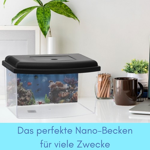 Mini Aquarium Terrarium Faunarium Zucht Becken Fisch Triops Garnelen Kunststoff - Bild 5 von 5