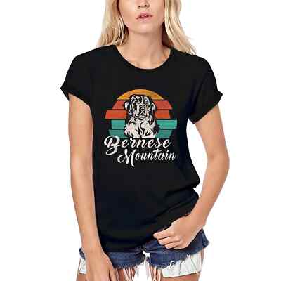 Damen Grafik T-Shirt aus Biobaumwolle Berner Sennenrasse   Bernese Mountain