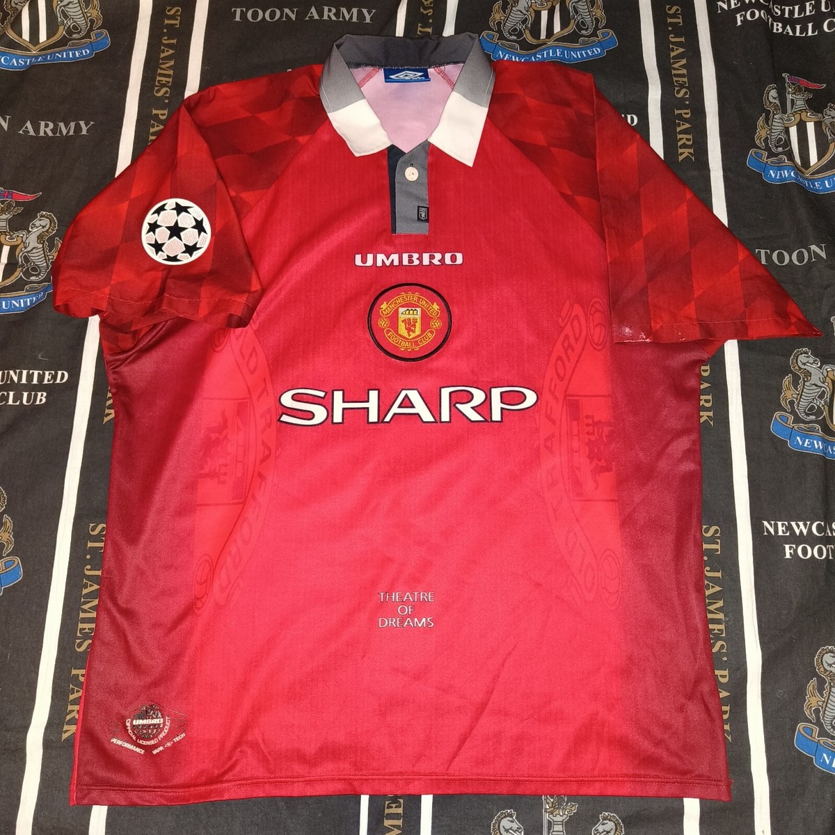 Manchester United Home Football Shirt Jersey 1996 1997 1998 Umbro