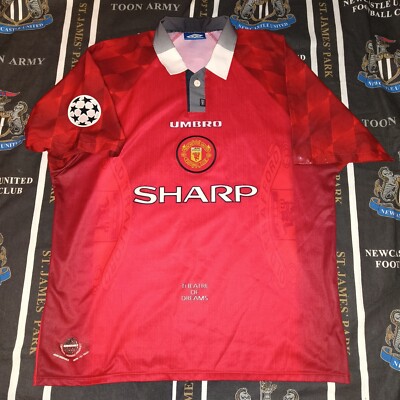 Manchester United Home Football Shirt Jersey 1996 1997 1998 Umbro