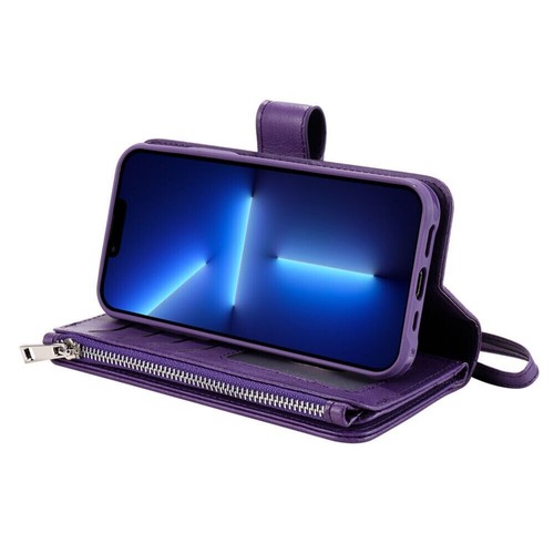 For iPhone 16e 16 15 14 13 12 Pro Max Plus Detachable Case Magnetic Wallet Cover - Picture 60 of 91