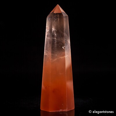 24g 60mm Natural Red Phantom/Ghost Quartz Crystal Point Healing Tower Decor