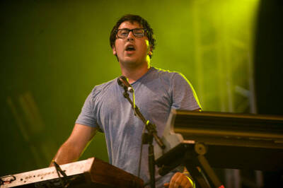 Ian Hultquist of Passion Pit performs on The John Peel stage on da - Old Photo