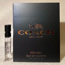 Coach New York for Men Eau de Toilette Sample Spray .06oz, 2ml New in Card