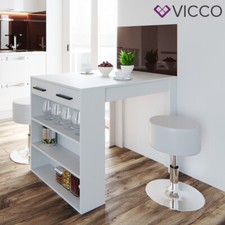 Tavolino bar con 2 sgabelli Tavolino alto Tavolino lounge Bancone Repose Vicco
