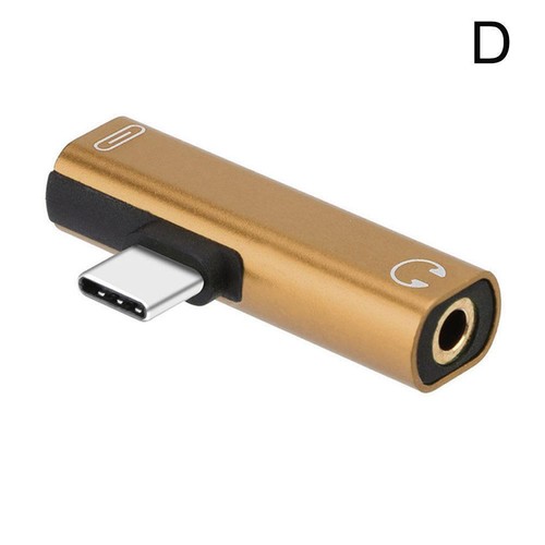 2IN1 USB C Type-C to 3.5mm Jack AUX Earphone Audio Converter 2024 Adapte 1X 9CF9 - Zdjęcie 11 z 14