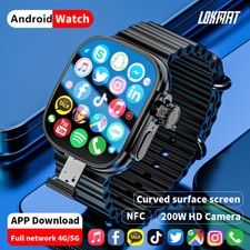 2.06" AMOLED 4G Android Smart Watch 2GB RAM 32GB GPS WiFi Camera for Men Women
