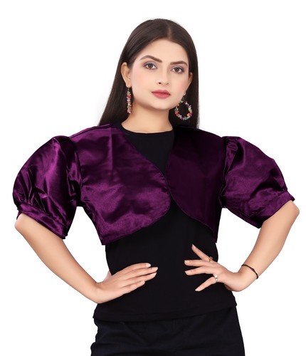 Satin Cropped Bolero Koti Kurzarm Damen Bolero Cardigan Bolero Jacke S109 - Bild 193 von 210