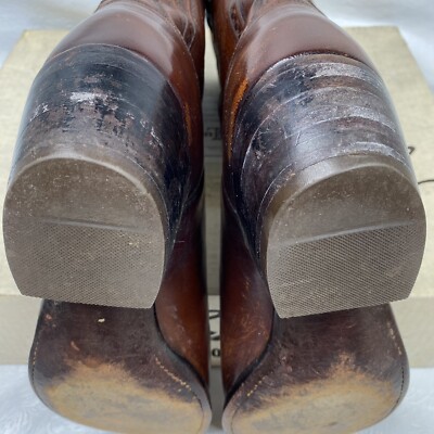 Vtg Lucchese Mens 10B Brown Ranch Hand Cowboy Boots Lucchese San Antonio | Shoes | Vtg Lucchese Mens B Brown  main image 3