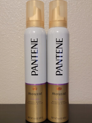 Lot of 2 - Pantene Pro V mousse Volume Boosts Body, Fullness and Lift, 6.6 oz