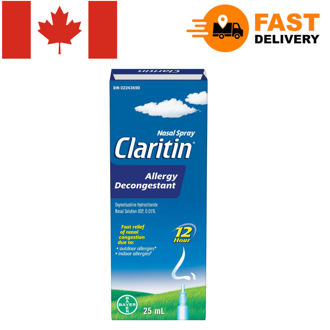 Claritin Allergy Decongestant Nasal Spray Fast Acting Relief (25ml