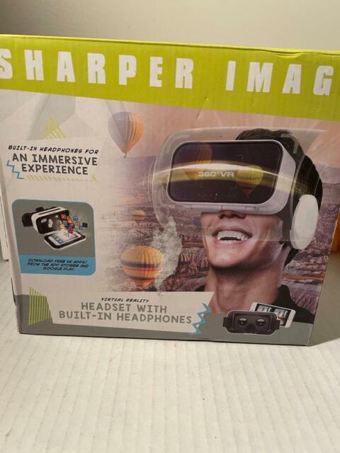 Virtual Reality SHARPER IMAGE Wired Headsets & Headphones Black/White BRAND NEW