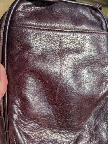 Borsa a tracolla piccola Osgoode Marley - borsa in pelle marrone con zip e chiusura magnetica - Foto 13 di 15