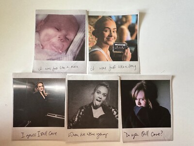 Adele in München Munich 5x Set Polaroids Konfetti