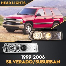 Headlights For 1999-2002 Chevy Silverado Front Head Lamp 00-06 Suburban Tahoe Headlights For 1999-2002 Chevy Silverado Front Head Lamp 00-06 Suburban Tahoe