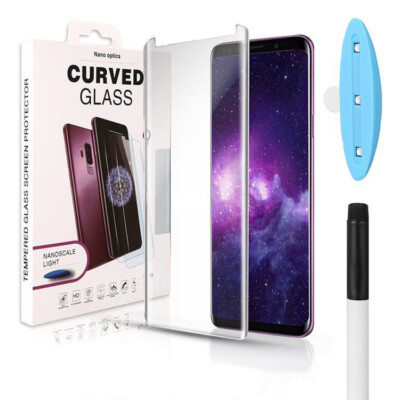 Liquid Hartglas 3D Full Glue Edge Curved Fingerprint für SAMSUNG GALAXY S10 Plus