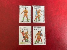 ZAMBIA 1990 MNH WORLD CUP FOOTBALL ITALY 90