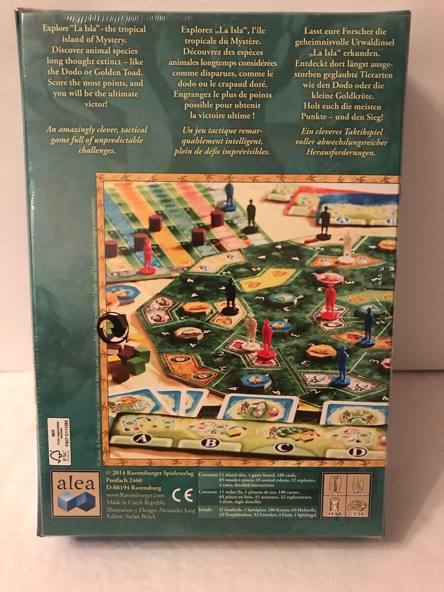 RAVENSBURGER ALEA LA ISLA EXPLORE THE LAND OF MYSTERY BOARD GAME