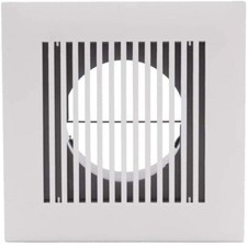 Bathroom Exhaust Fan 4" Diameter Soffit Vent Adjustable Square Louver ABS Intake